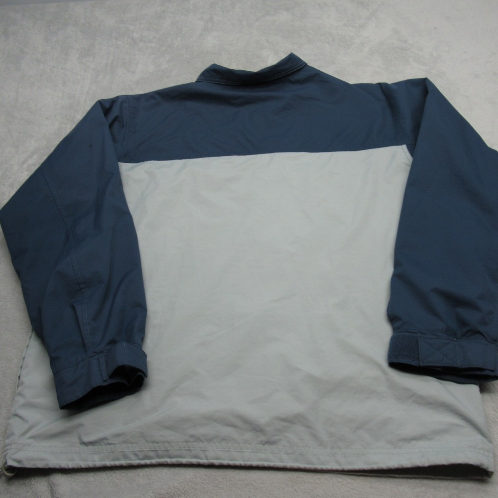 Adidas Jacket Windbreaker Mens Large Blue Cagoule Colorblock Full Zip VTG 90s - Picture 3 of 16